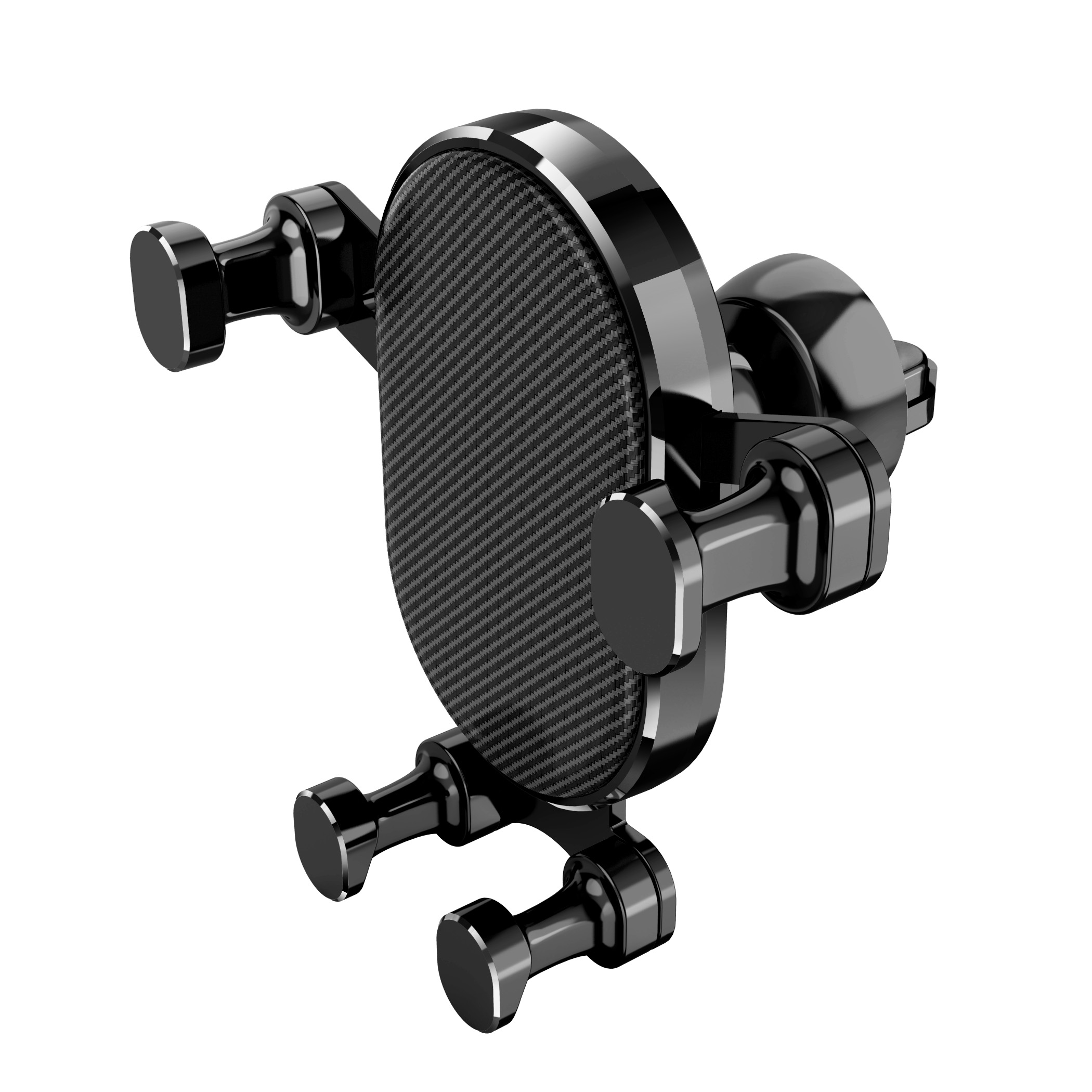 Universal Gravity AC Air Vent and Dashboard Car Mount Holder K001 (Black)